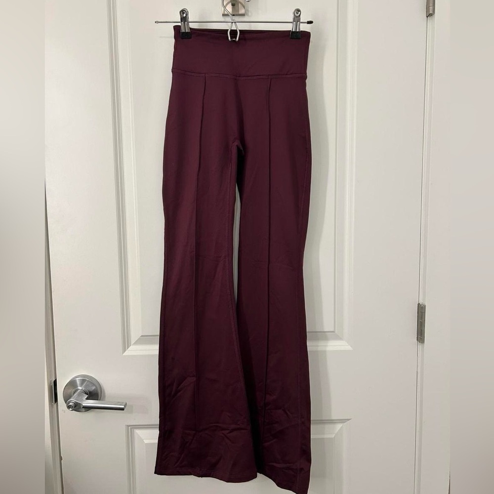 PINK Victoria's Secret Maroon Wide Leg Pants